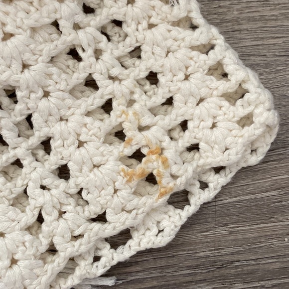 Show me your Mumu Nomad Crochet Fringe Kimono in Blonde size xs - Picture 2 of 5